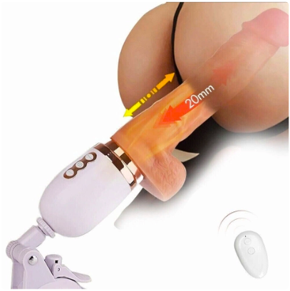 Dương vật giả Dibe rung thụt tự động đế gắn tường